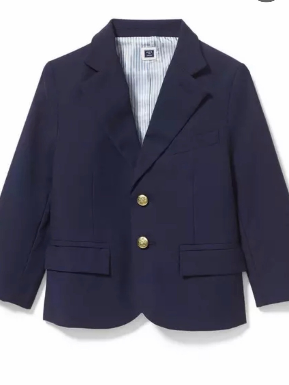 Janie and Jack Boys Navy Blazer with Gold Buttons